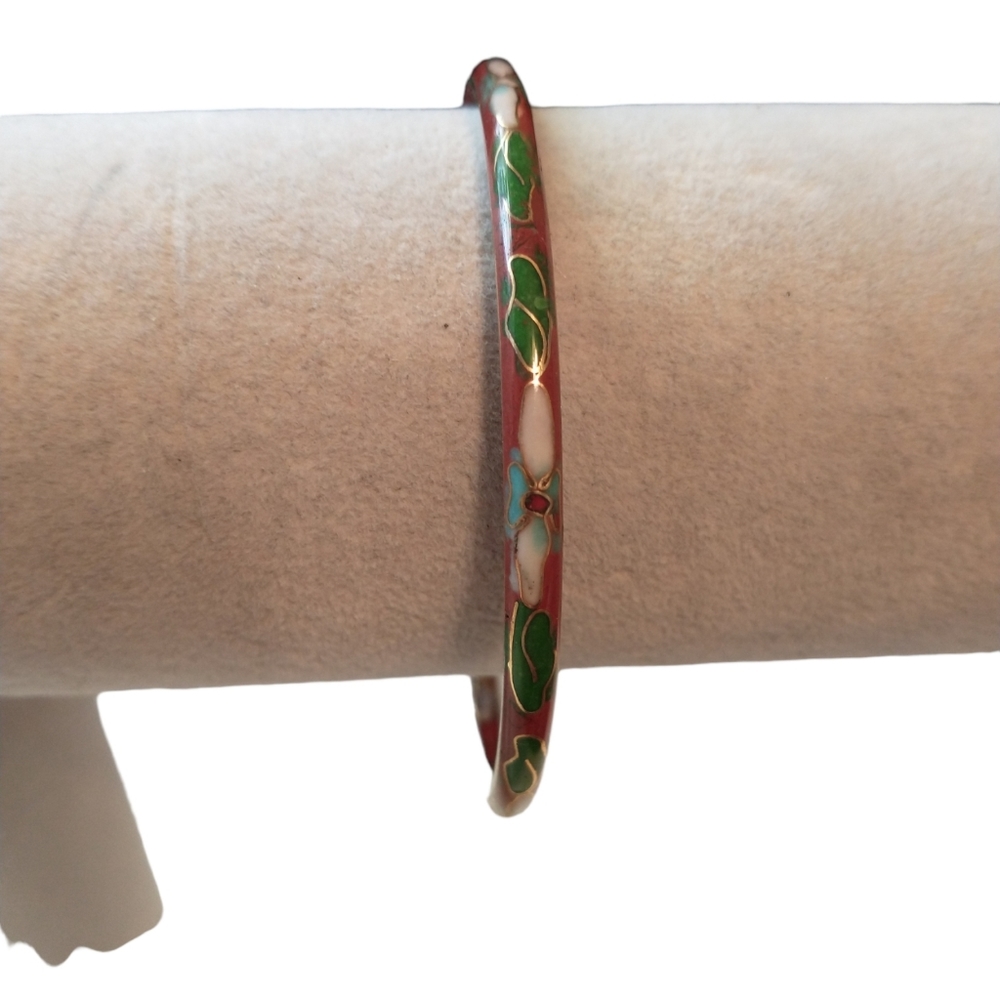 Cloisonne bangle bracelet wrist approx‎ 7 1/4" bangle